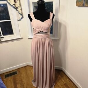 Birdy Grey Extra‎ Small Pink Maxi Bridesmaid Formal Dress Gown